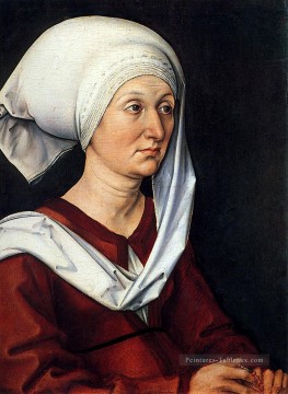  port - Portrait de Barbara Durer Nothern Renaissance Albrecht Dürer